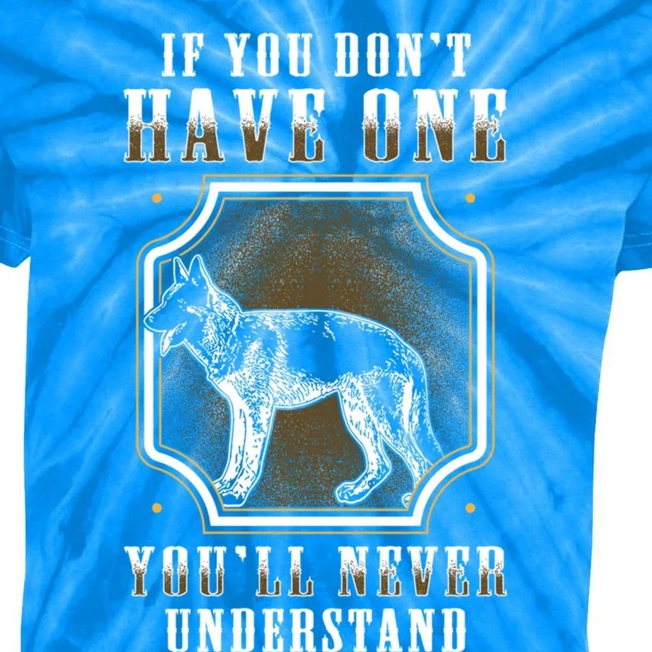 K9 Unit Belgian Malinois Understand Pd Police Trainer Funny Gift Kids Tie-Dye T-Shirt