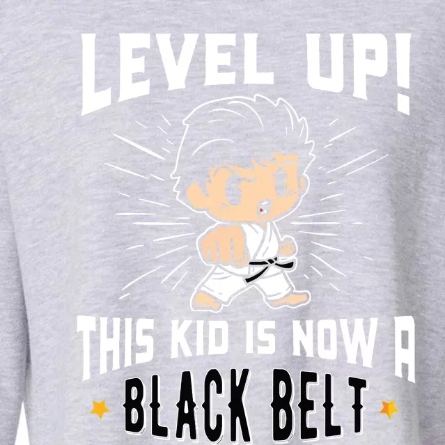 Karate Uniform Black Belt Award T Gifts Cropped Pullover Crew