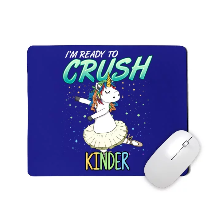 Kinder Unicorn Ballerina Ballet Dancer Hello Kindergarten Gift Mousepad