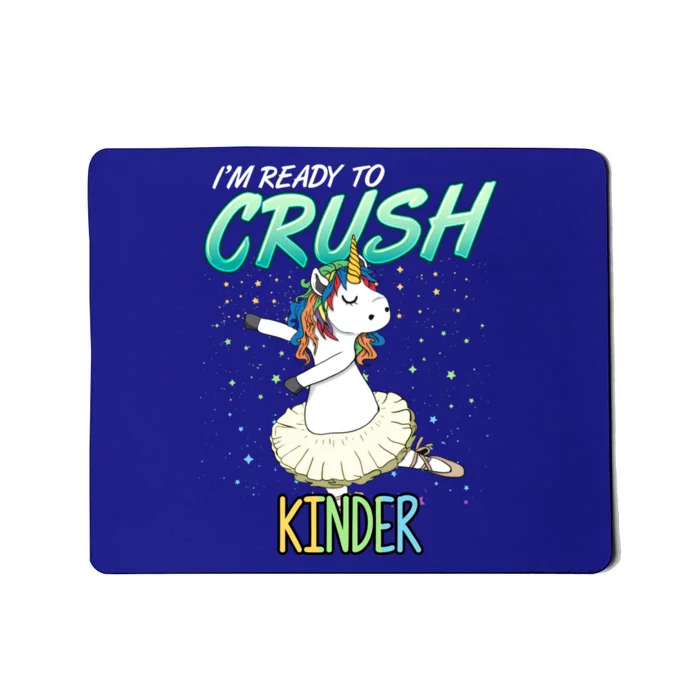 Kinder Unicorn Ballerina Ballet Dancer Hello Kindergarten Gift Mousepad