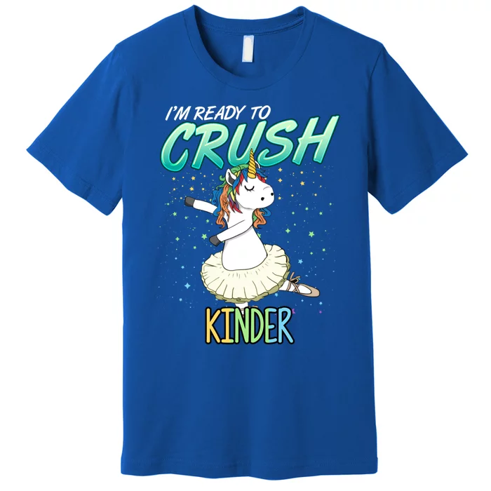 Kinder Unicorn Ballerina Ballet Dancer Hello Kindergarten Gift Premium T-Shirt