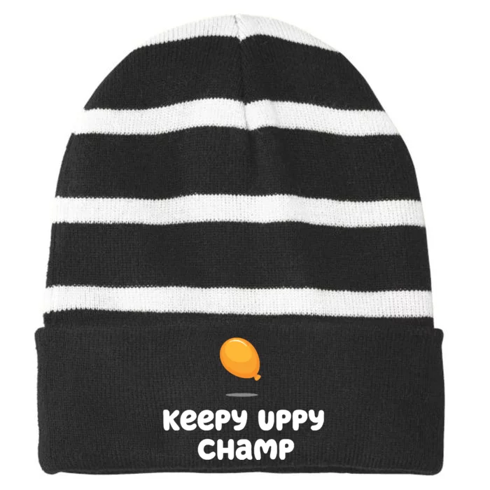 Keepy Uppy Champ Striped Beanie with Solid Band