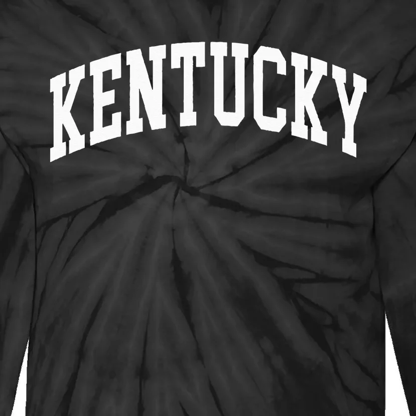 Kentucky US College Font Proud American USA States Tie-Dye Long Sleeve Shirt