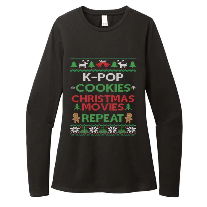 Kpop Ugly Christmas Gift Korean Pop Music Fan Gift Womens CVC Long Sleeve Shirt