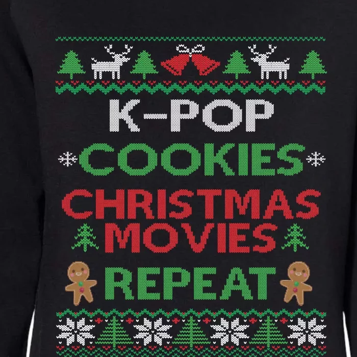 Kpop Ugly Christmas Gift Korean Pop Music Fan Gift Womens California Wash Sweatshirt