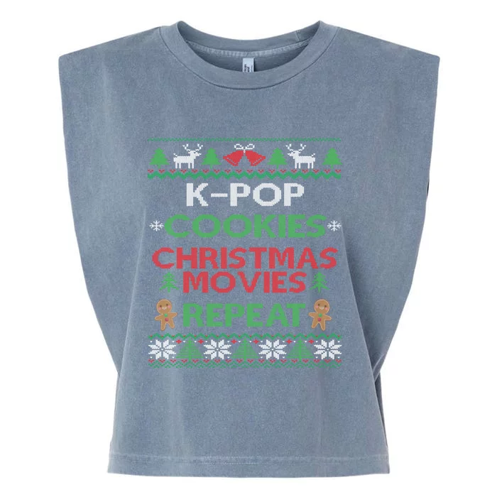 Kpop Ugly Christmas Gift Korean Pop Music Fan Gift Garment-Dyed Women's Muscle Tee