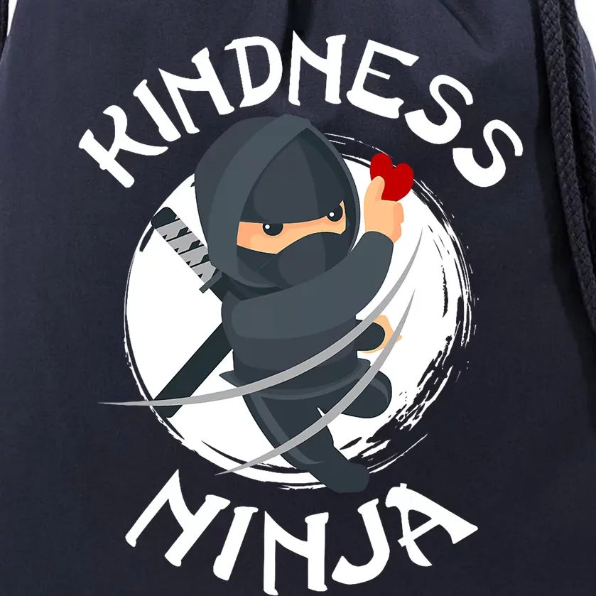 Kids Unity Day Orange Kindness Ninja Anti Bullying Drawstring Bag