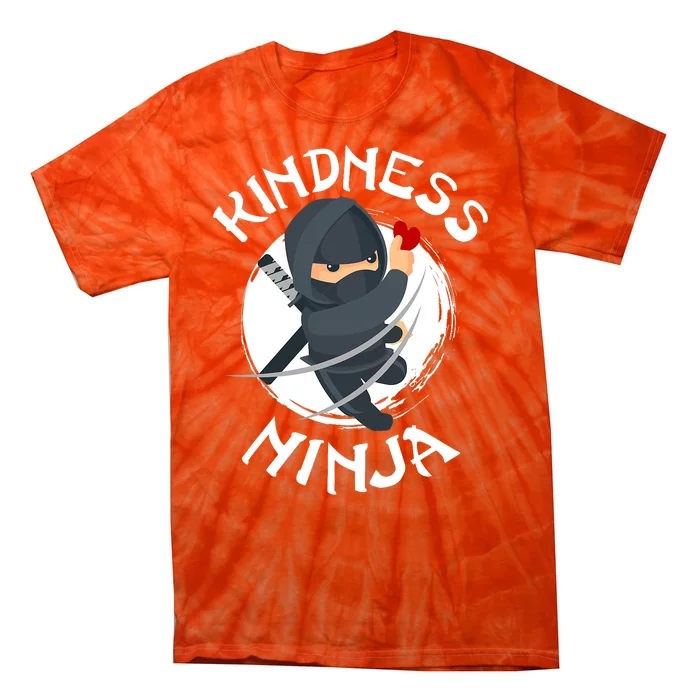 Kids Unity Day Orange Kindness Ninja Anti Bullying Tie-Dye T-Shirt