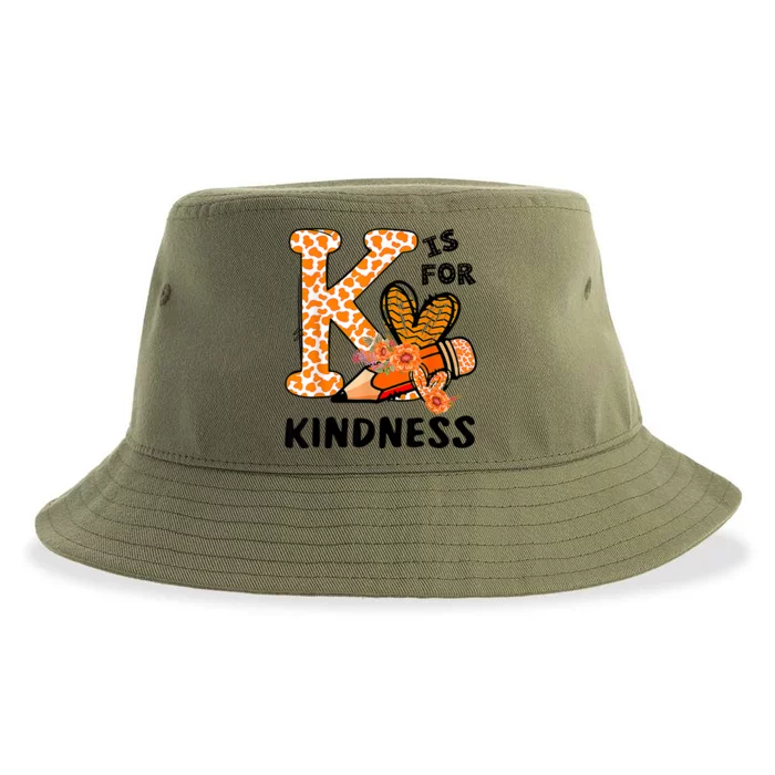 Kindness Unity Day Orange No Bullying Teachers Sustainable Bucket Hat