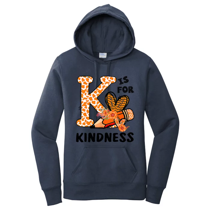 Kindness Unity Day Orange No Bullying Teachers Kids Women's Pullover Hoodie