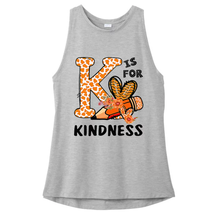 Kindness Unity Day Orange No Bullying Teachers Kids Ladies Tri-Blend Wicking Tank