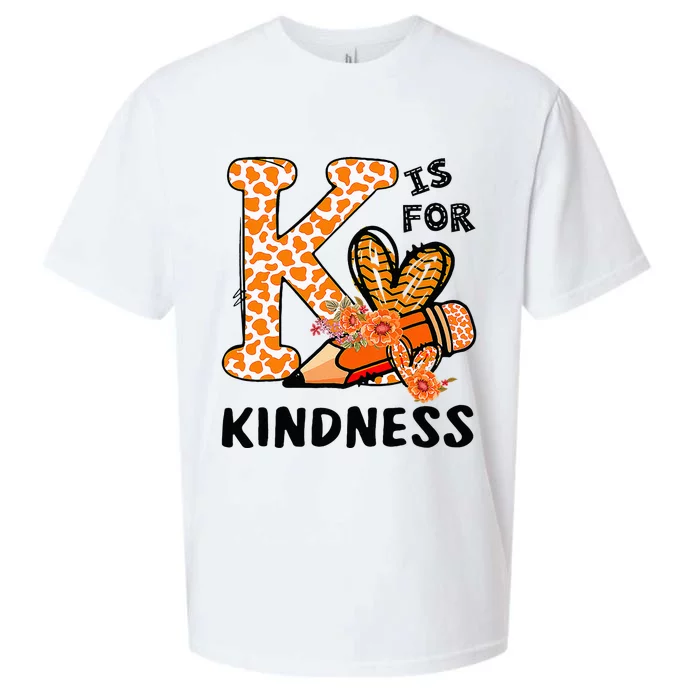 Kindness Unity Day Orange No Bullying Teachers Kids Sueded Cloud Jersey T-Shirt