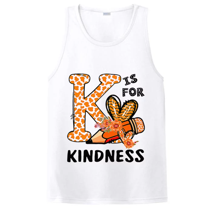 Kindness Unity Day Orange No Bullying Teachers Kids Performance Tank