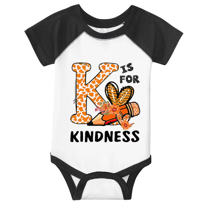 Kindness Unity Day Orange No Bullying Teachers Kids Infant Baby Jersey Bodysuit