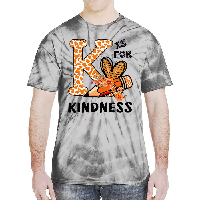 Kindness Unity Day Orange No Bullying Teachers Tie-Dye T-Shirt