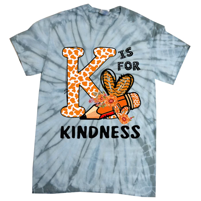 Kindness Unity Day Orange No Bullying Teachers Tie-Dye T-Shirt