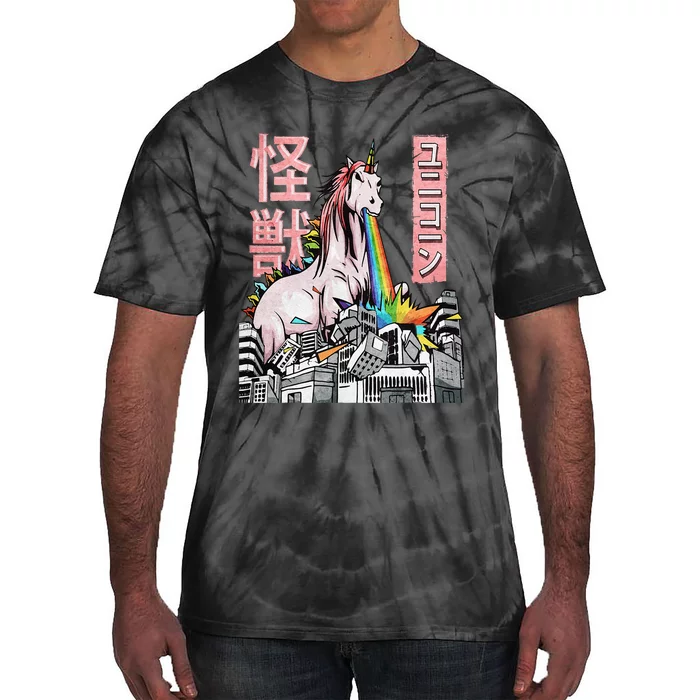 Kaiju Unicorn Japanese Monster Anime Merch Manga Otaku Tie-Dye T-Shirt