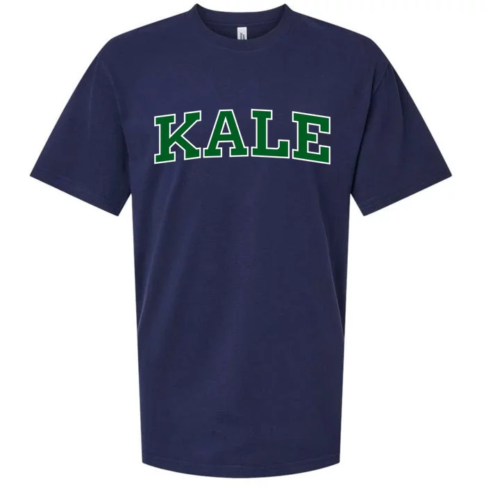 Kale University Leafy Greens Organic Gardener Go Vegan Gift Sueded Cloud Jersey T-Shirt