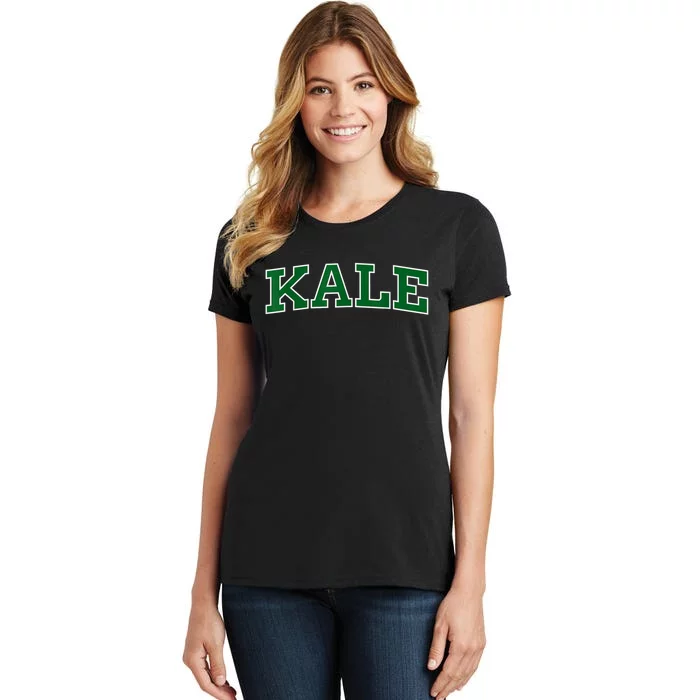 KALE UNIVERSITY LEAFY GREENS ORGANIC GARDENER GO VEGAN Women's T-Shirt