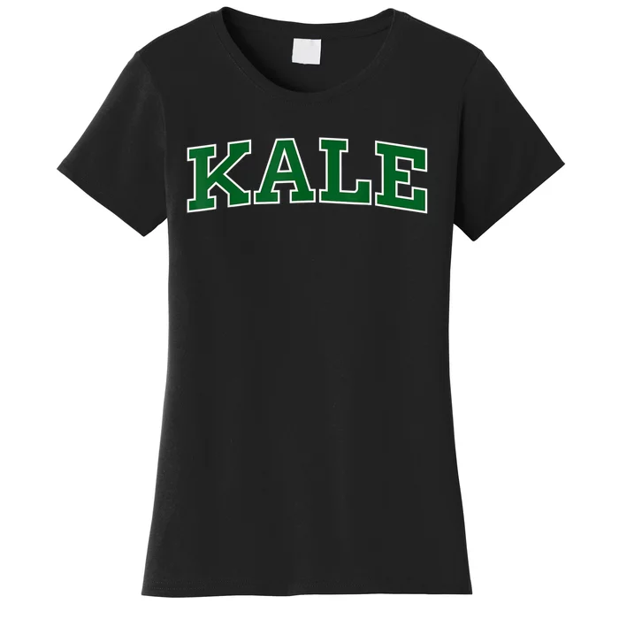 KALE UNIVERSITY LEAFY GREENS ORGANIC GARDENER GO VEGAN Women's T-Shirt