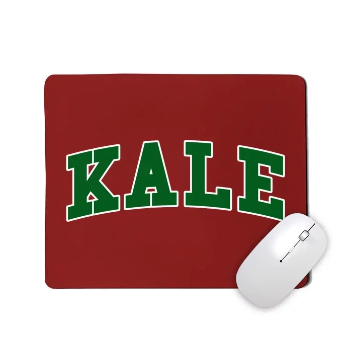 Kale University Leafy Greens Organic Gardener Go Vegan Gift Mousepad