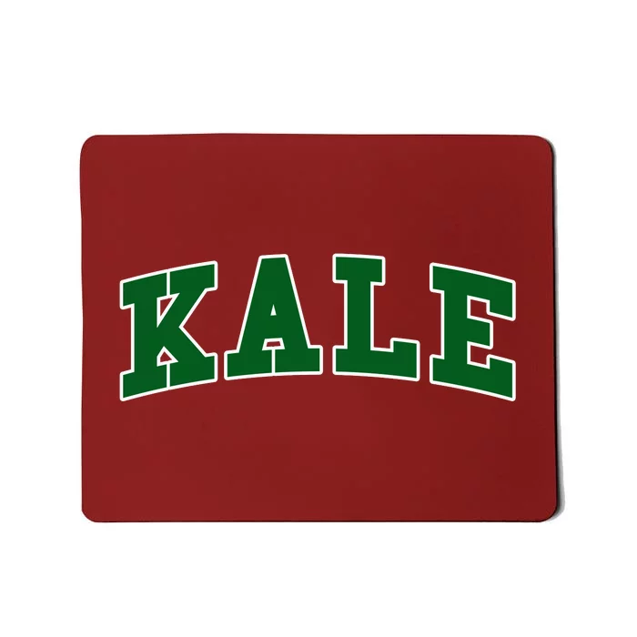 Kale University Leafy Greens Organic Gardener Go Vegan Gift Mousepad