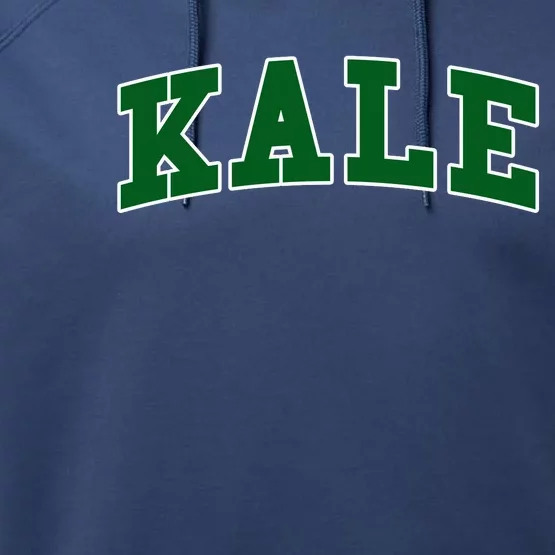 Kale University Leafy Greens Organic Gardener Go Vegan Gift Performance Fleece Hoodie