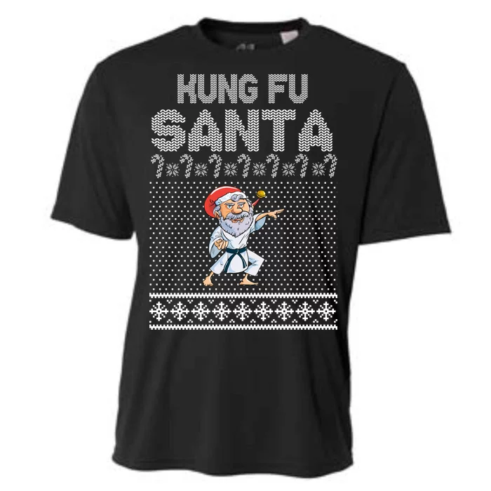 Kung Fu Santa Ugly Christmas Cooling Performance Crew T-Shirt