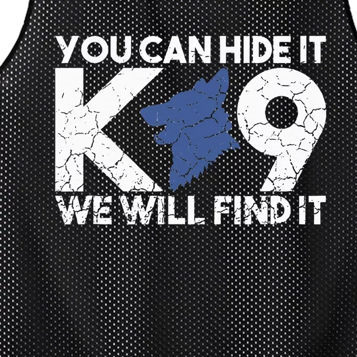 K9 Unit Police Dog Thin Blue Line K9 Police Officer Tribute Mesh Reversible Basketball Jersey Tank