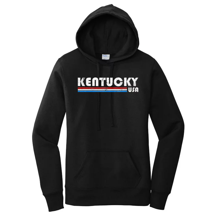 Kentucky Usa Retro Vintage State Gift Women's Pullover Hoodie