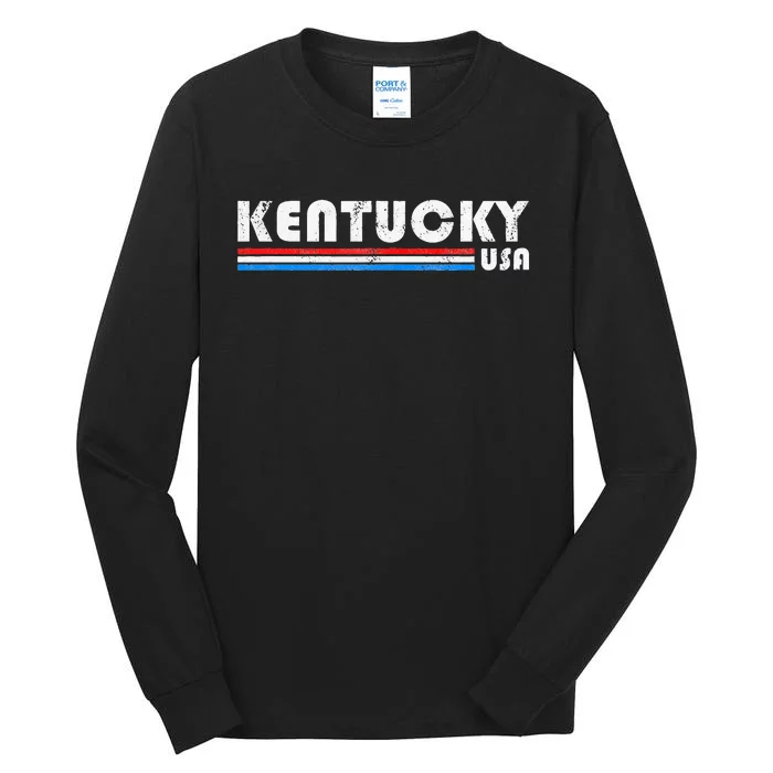 Kentucky Usa Retro Vintage State Gift Tall Long Sleeve T-Shirt