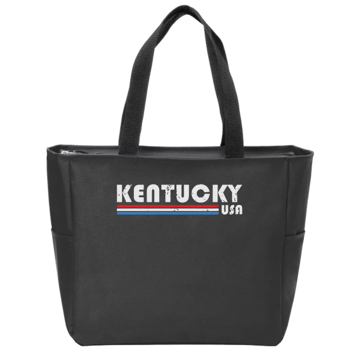 Kentucky Usa Retro Vintage State Gift Zip Tote Bag