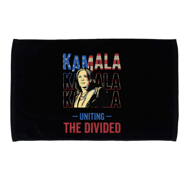 Kamala Uniting The Divided Kamala Harris Microfiber Hand Towel