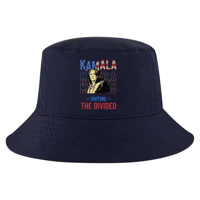 Kamala Uniting The Divided Kamala Harris Cool Comfort Performance Bucket Hat