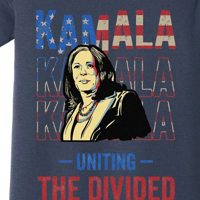 Kamala Uniting The Divided Kamala Harris Baby Bodysuit