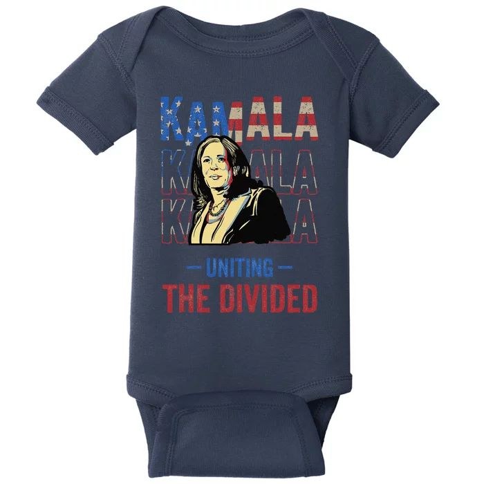 Kamala Uniting The Divided Kamala Harris Baby Bodysuit