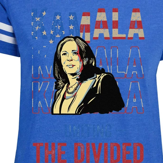 Kamala Uniting The Divided Kamala Harris Enza Ladies Jersey Football T-Shirt