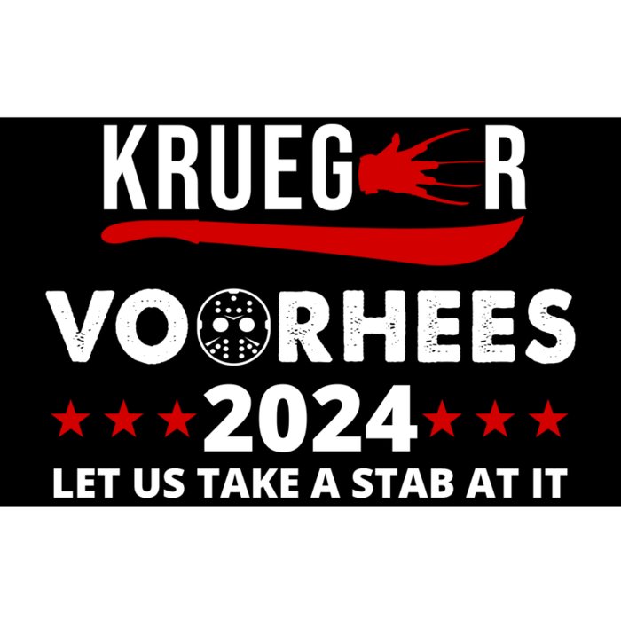 Krueger Voorhees 2024 Let Us Take A Stab At It Bumper Sticker