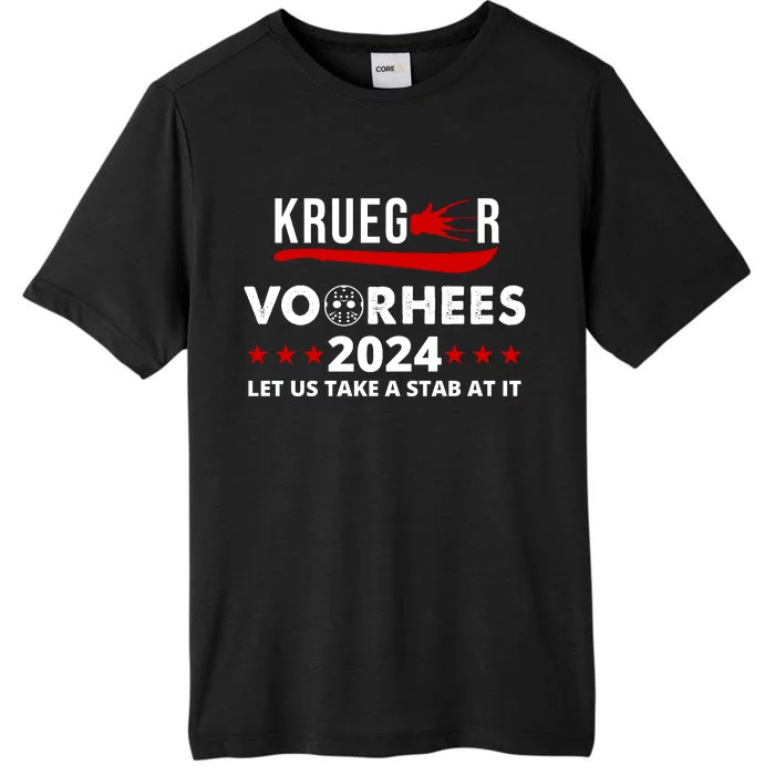 Krueger Voorhees 2024 Let Us Take A Stab At It ChromaSoft Performance T-Shirt