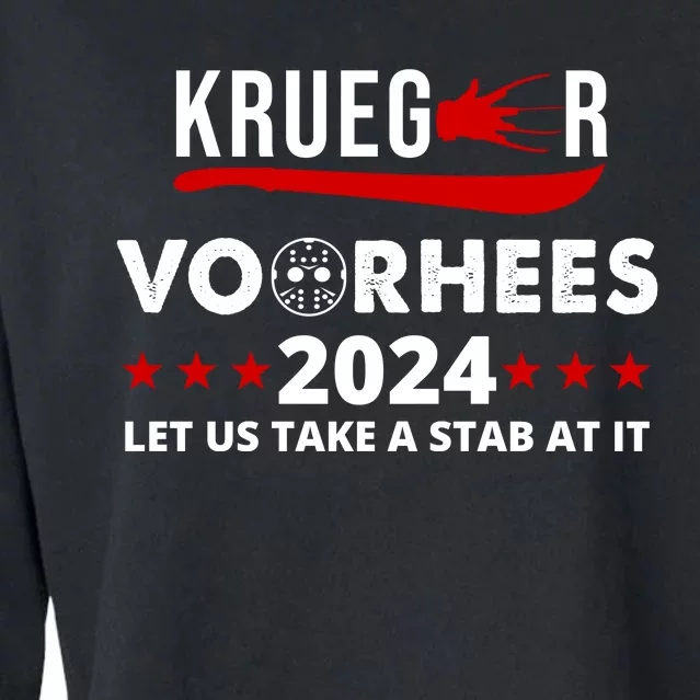 Krueger Voorhees 2024 Let Us Take A Stab At It Cropped Pullover Crew