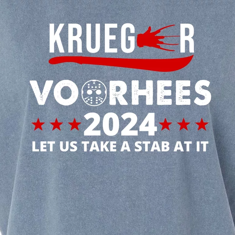 Krueger Voorhees 2024 Let Us Take A Stab At It Garment-Dyed Women's Muscle Tee