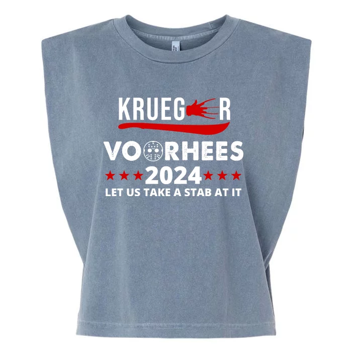 Krueger Voorhees 2024 Let Us Take A Stab At It Garment-Dyed Women's Muscle Tee