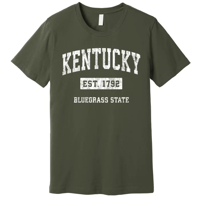 Kentucky Vintage Athletic Sports Design Premium T-Shirt