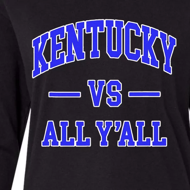 Kentucky Vs All Yall Throwback Womens Cotton Relaxed Long Sleeve T-Shirt