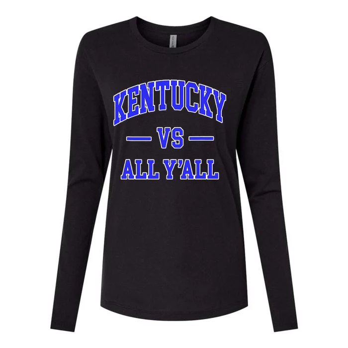 Kentucky Vs All Yall Throwback Womens Cotton Relaxed Long Sleeve T-Shirt