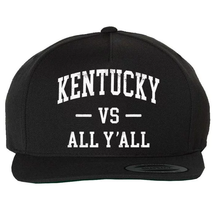 Kentucky Vs All YAll Throwback Classic Wool Snapback Cap