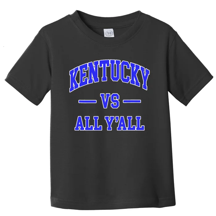 Kentucky vs All Y'all Throwback Design football Toddler T-Shirt