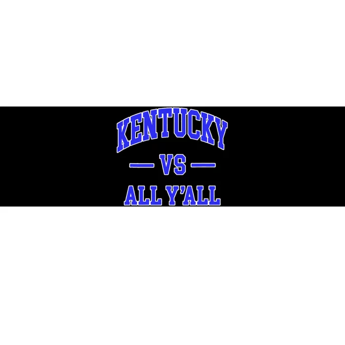 Kentucky Vs All YAll Throwback Bumper Sticker