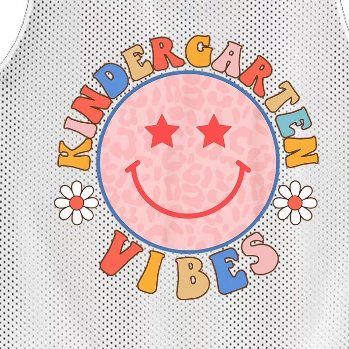 Kindergarten vibes back to School funny teacher student Mesh Reversible Basketball Jersey Tank