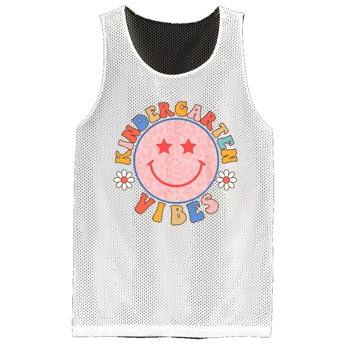 Kindergarten vibes back to School funny teacher student Mesh Reversible Basketball Jersey Tank